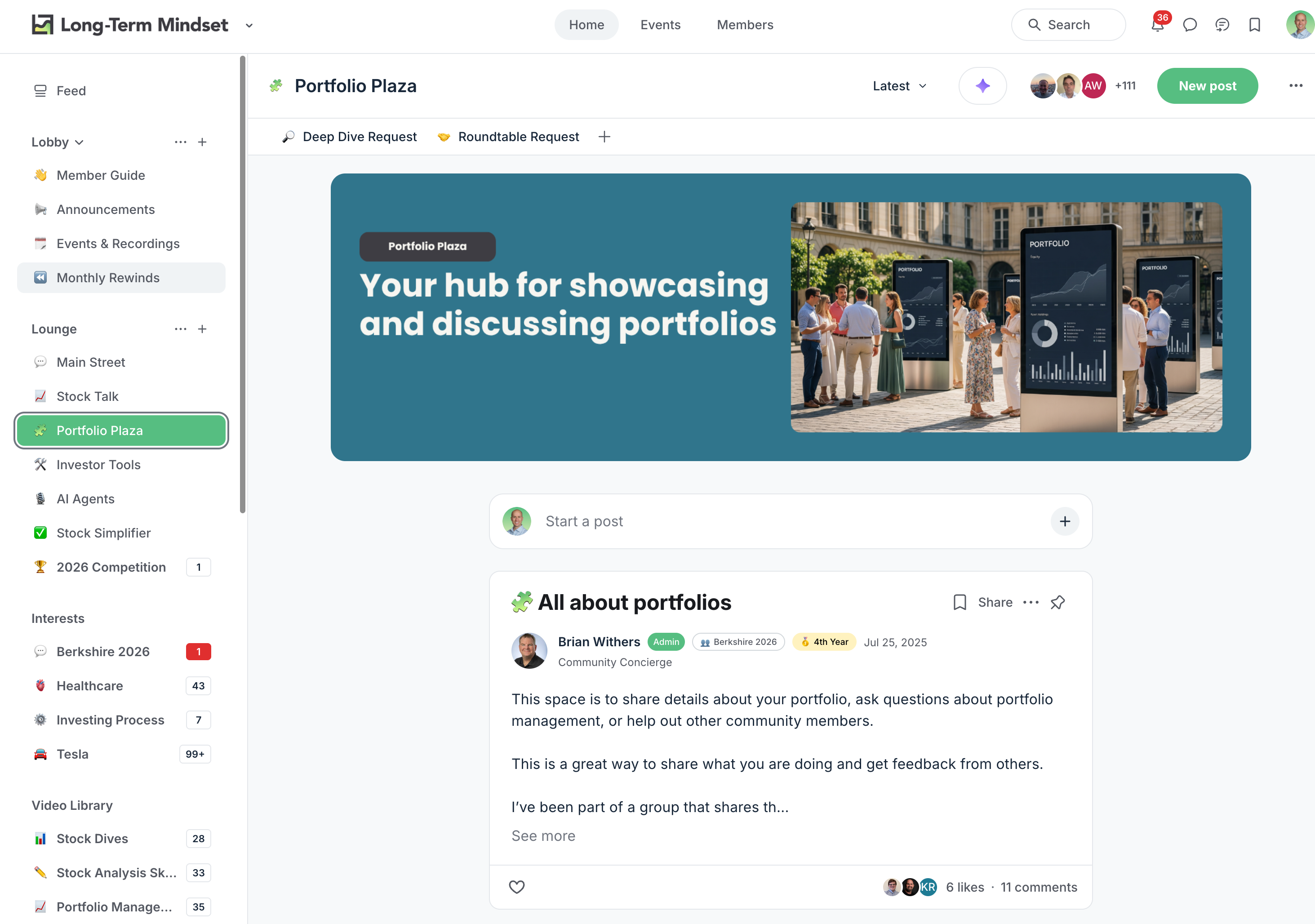 Portfolio Plaza - your hub for showcasing and discussing portfolios